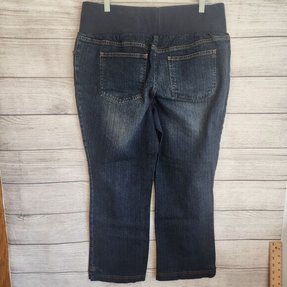 Liz Lange womans maternity size 10 stretch cotton blend denim jeans - Picture 7 of 9